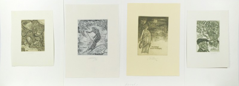 Konvolut čtyř exlibris