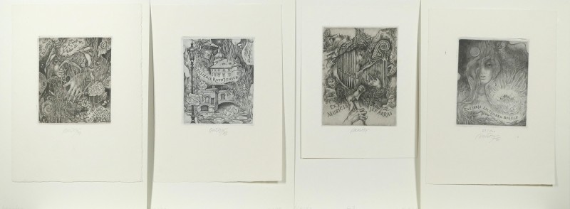 Konvolut čtyř exlibris