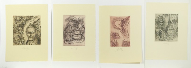 Konvolut čtyř exlibris