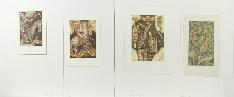 Konvolut čtyř exlibris