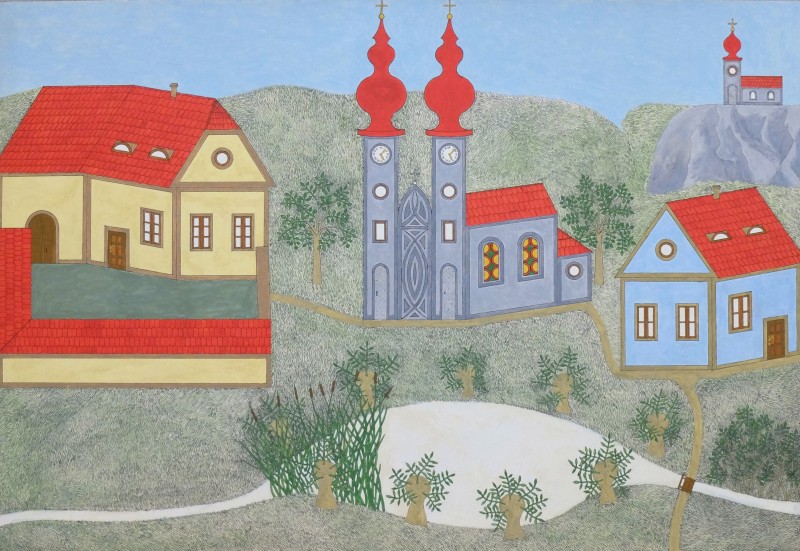Kostel a domy