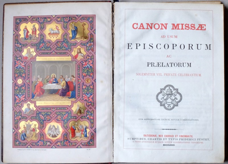 CANON MISSAE ad usum EPISCOPORUM 1/4 CANON MISSAE ad usum EPISCOPORUM