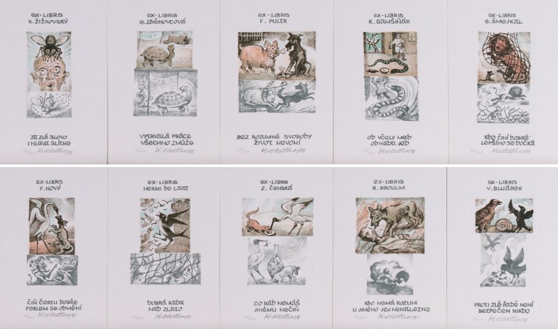 Ezopovy bajky deset ex-libris 1/4 Ezopovy bajky deset ex-libris