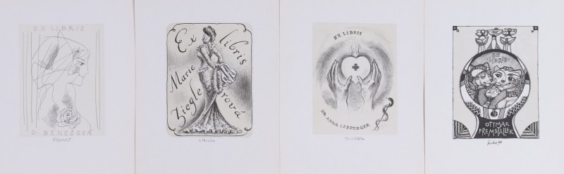 Soubor 24 exlibris 1/3 Soubor 24 exlibris